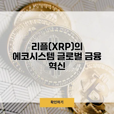 리플(XRP)의 에코시스템 글로벌 금융 혁신