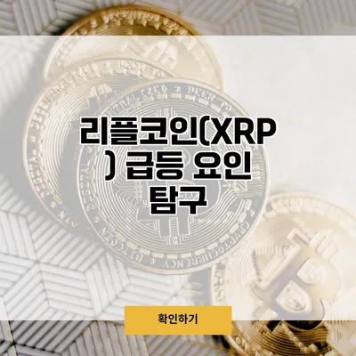 리플코인(XRP) 급등 요인 탐구