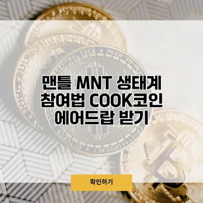 맨틀 MNT 생태계 참여법 COOK코인 에어드랍 받기