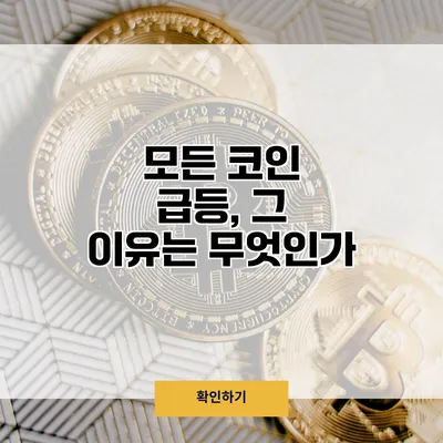 모든 코인 급등, 그 이유는 무엇인가?
