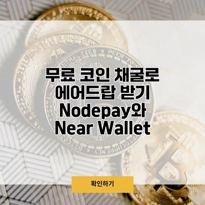 무료 코인 채굴로 에어드랍 받기 Nodepay와 Near Wallet