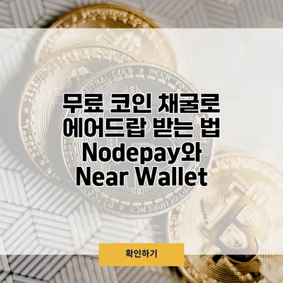 무료 코인 채굴로 에어드랍 받는 법 Nodepay와 Near Wallet