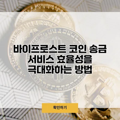바이프로스트 코인 송금 서비스 효율성을 극대화하는 방법