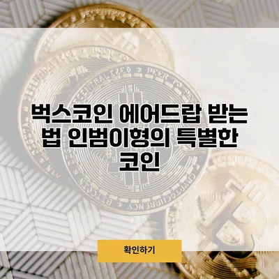 벅스코인 에어드랍 받는 법 인범이형의 특별한 코인