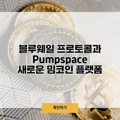 블루웨일 프로토콜과 Pumpspace 새로운 밈코인 플랫폼
