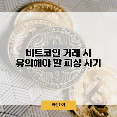 비트코인 거래 시 유의해야 할 피싱 사기