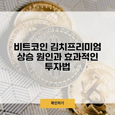 비트코인 김치프리미엄 상승 원인과 효과적인 투자법