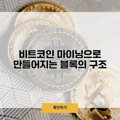 비트코인 마이닝으로 만들어지는 블록의 구조