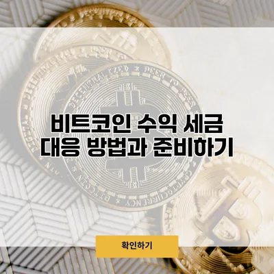 비트코인 수익 세금 대응 방법과 준비하기