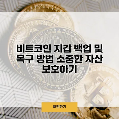 비트코인 지갑 백업 및 복구 방법 소중한 자산 보호하기