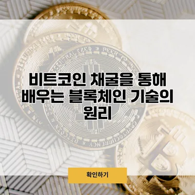 비트코인 채굴을 통해 배우는 블록체인 기술의 원리