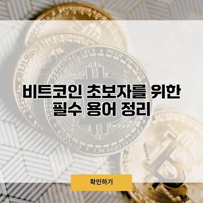 비트코인 초보자를 위한 필수 용어 정리