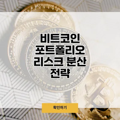 비트코인 포트폴리오 리스크 분산 전략