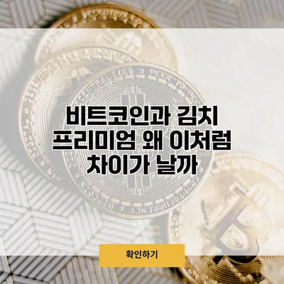 비트코인과 김치 프리미엄 왜 이처럼 차이가 날까?