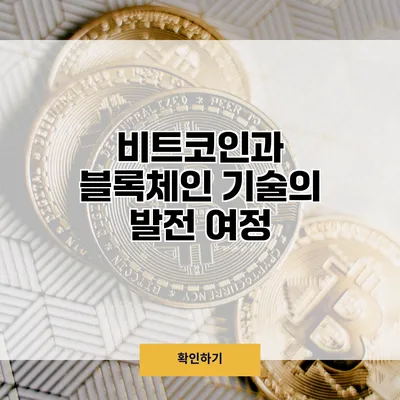 비트코인과 블록체인 기술의 발전 여정