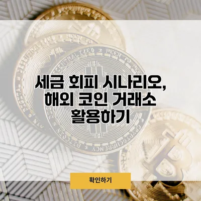 세금 회피 시나리오, 해외 코인 거래소 활용하기
