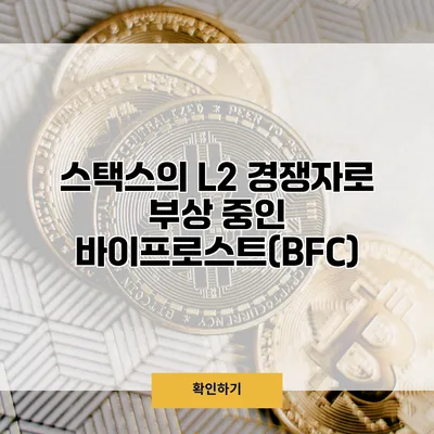 스택스의 L2 경쟁자로 부상 중인 바이프로스트(BFC)