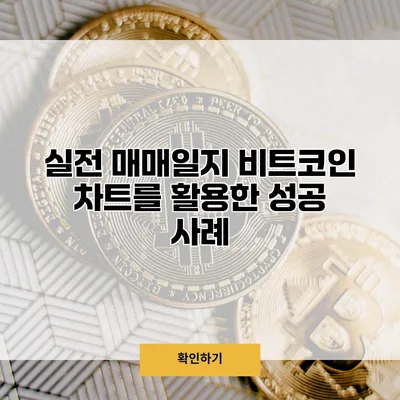 실전 매매일지 비트코인 차트를 활용한 성공 사례