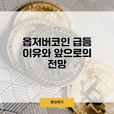 옵저버코인 급등 이유와 앞으로의 전망