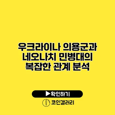 우크라이나 의용군과 네오나치 민병대의 복잡한 관계 분석
