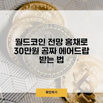 월드코인 전망 홍채로 30만원 공짜 에어드랍 받는 법