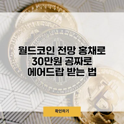 월드코인 전망 홍채로 30만원 공짜로 에어드랍 받는 법