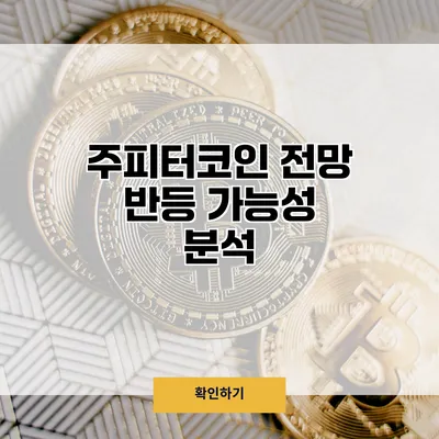 주피터코인 전망 반등 가능성 분석