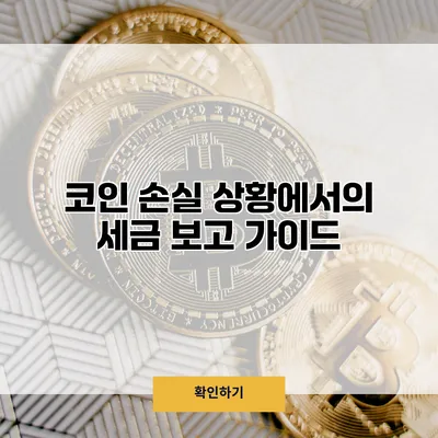코인 손실 상황에서의 세금 보고 가이드