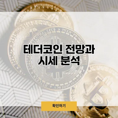 테더코인 전망과 시세 분석