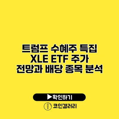 트럼프 수혜주 특집 XLE ETF 주가 전망과 배당 종목 분석