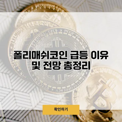 폴리매쉬코인 급등 이유 및 전망 총정리