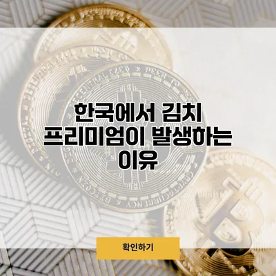 한국에서 김치 프리미엄이 발생하는 이유