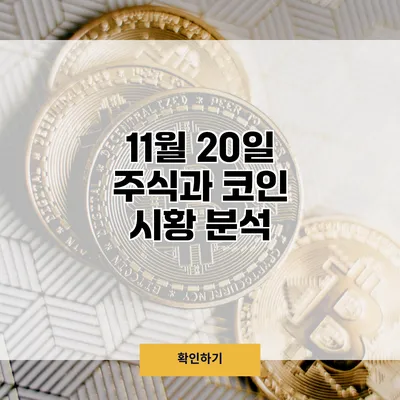 11월 20일 주식과 코인 시황 분석