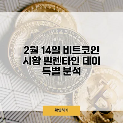 2월 14일 비트코인 시황 발렌타인 데이 특별 분석