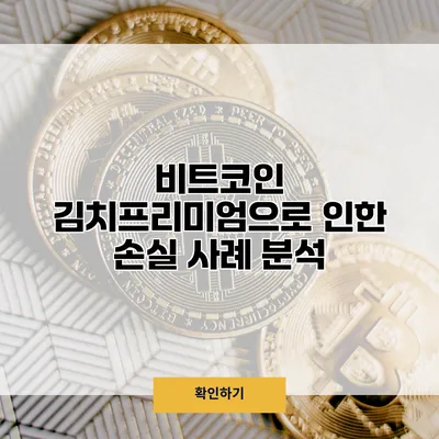 비트코인 김치프리미엄으로 인한 손실 사례 분석