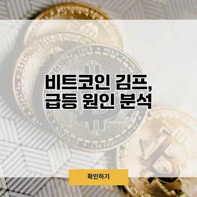 비트코인 김프, 급등 원인 분석