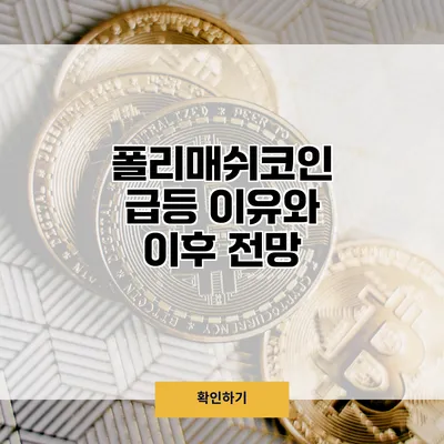 폴리매쉬코인 급등 이유와 이후 전망
